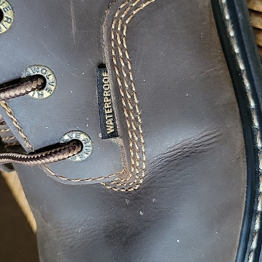 Wolverine Nolan composite toe, waterproof boots, brown, size 9M - Picture 14 of 15
